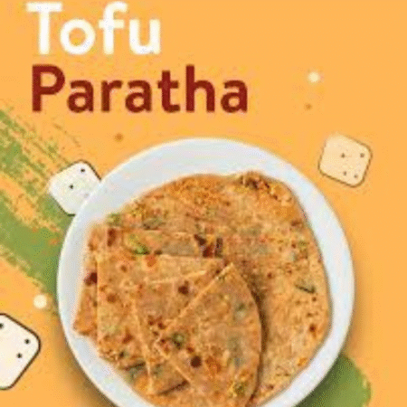 Paneer paratha tofu